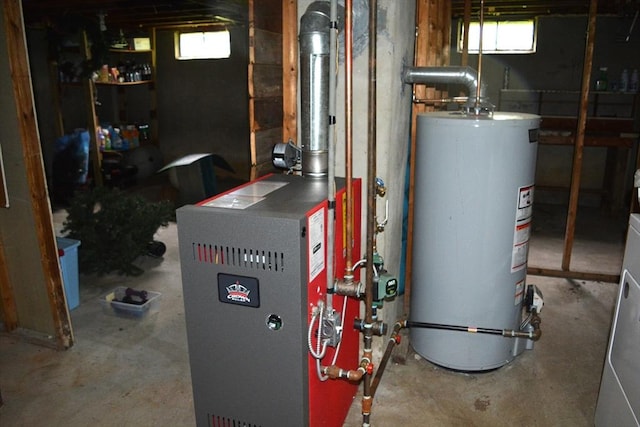 181 Adrian Ave, West Springfield, MA 01089 - utilities featuring gas water heater and a heating unit