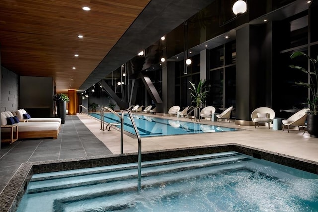 430 Stuart Unit 33F, Boston, MA 02116 - indoor pool featuring a hot tub