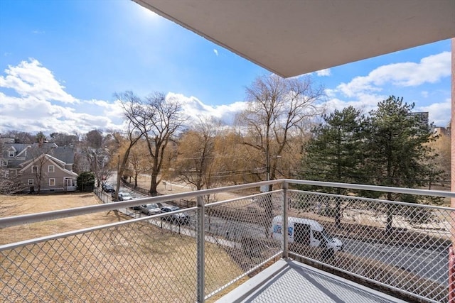 view of balcony