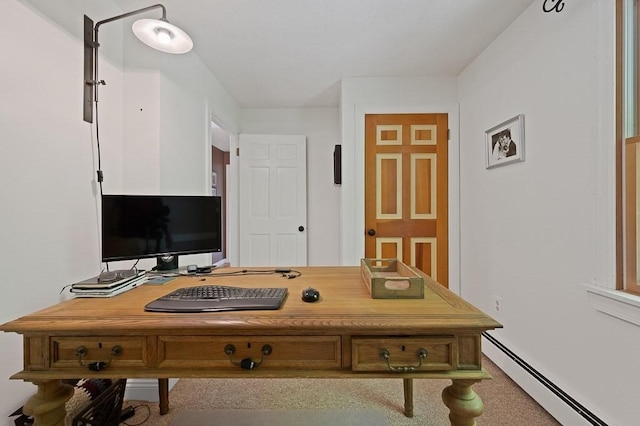 3 Squantum Rd, Paxton, MA 01612 - carpeted office space with baseboard heating