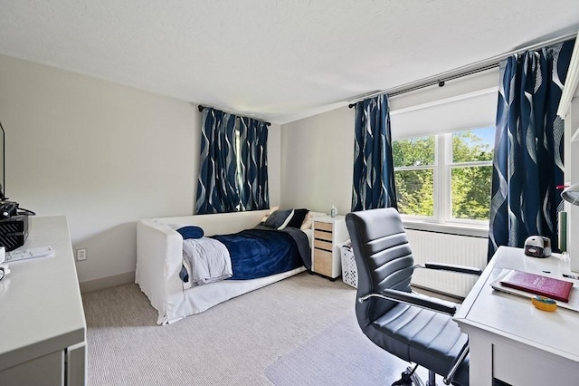 3 Squantum Rd, Paxton, MA 01612 - bedroom with carpet floors, a desk, radiator heating unit, and baseboards