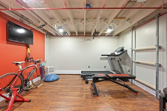 3 Squantum Rd, Paxton, MA 01612 - workout room featuring wood finished floors and baseboards