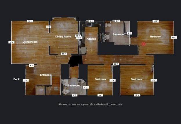 8 Brinton St Unit 2, Boston, MA 02119 - room layout