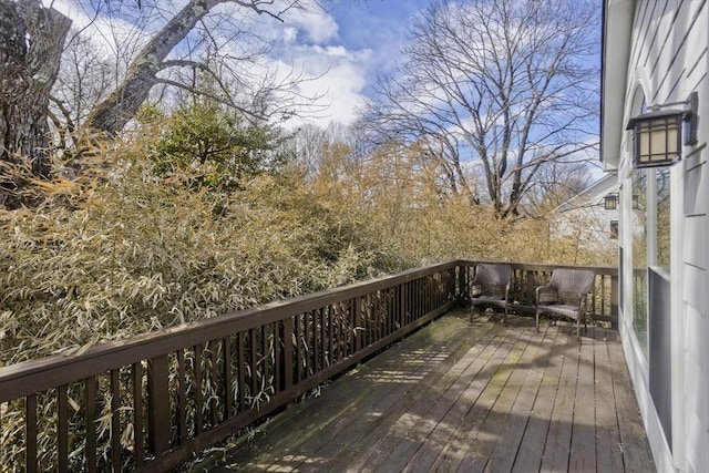 view of wooden terrace