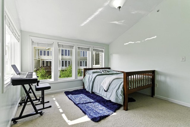 15 Queen Isabella Way Unit 15, Ashland, MA 01721 - bedroom with carpet flooring, lofted ceiling, and baseboards