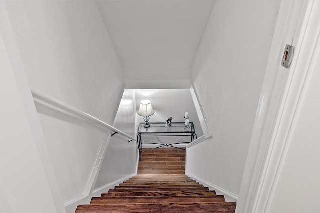 127 Bayberry Hill Ln Unit 127, Leominster, MA 01453 - stairway with wood finished floors and baseboards