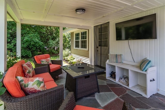 120 Hartford St, Natick, MA 01760 - view of patio with outdoor lounge area