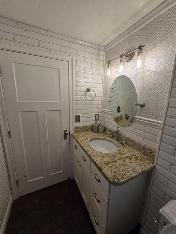 8 Caleb Rd, Shirley, MA 01464 - bathroom with tile walls and vanity