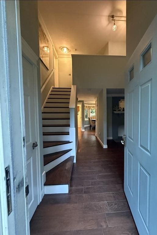 8 Caleb Rd, Shirley, MA 01464 - stairway with wood finished floors and baseboards