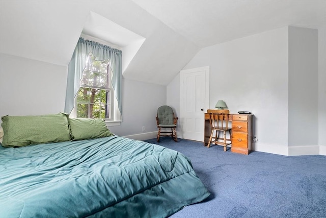 7 Martin St, Danvers, MA 01923 - carpeted bedroom featuring vaulted ceiling and baseboards