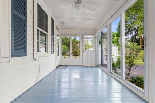 7 Martin St, Danvers, MA 01923 - unfurnished sunroom with hardwood / wood-style floors