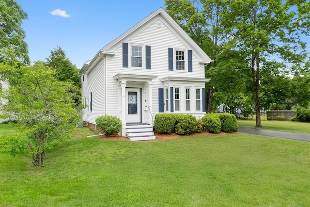 7 Martin St, Danvers, MA 01923 - neoclassical / greek revival house featuring a front yard
