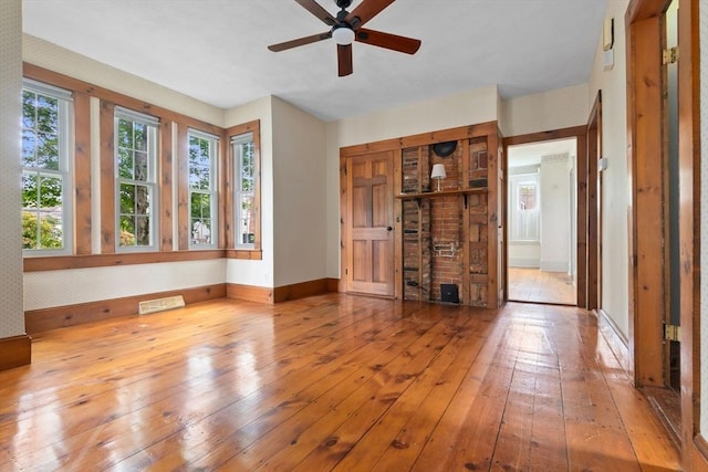 7 Martin St, Danvers, MA 01923 - empty room featuring wood-type flooring and ceiling fan
