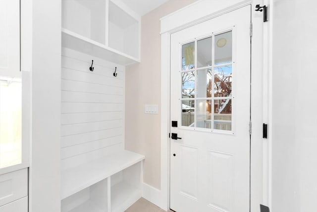 view of mudroom