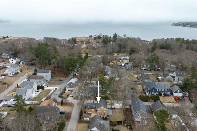 aerial view featuring a residential view