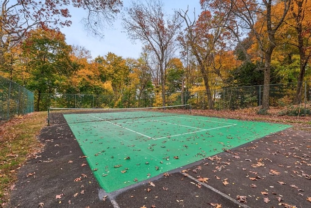 view of tennis court