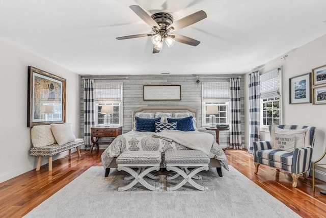 14 Glen Rd, Hopkinton, MA 01748 - bedroom with wood finished floors and a ceiling fan