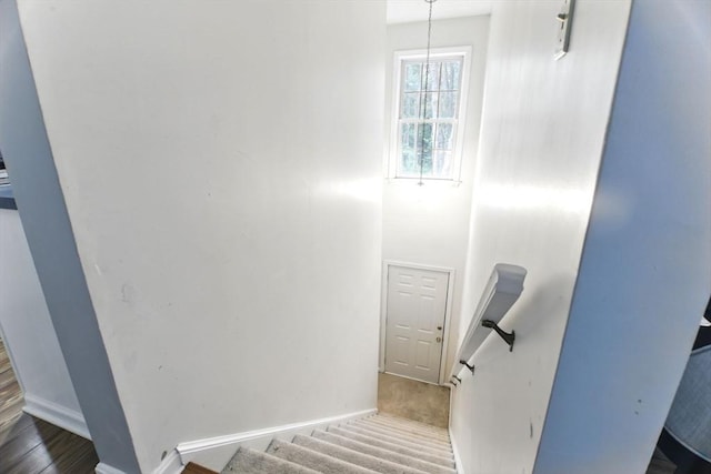 59 Castlegate Dr Unit B, Springfield, MA 01129 - staircase featuring baseboards