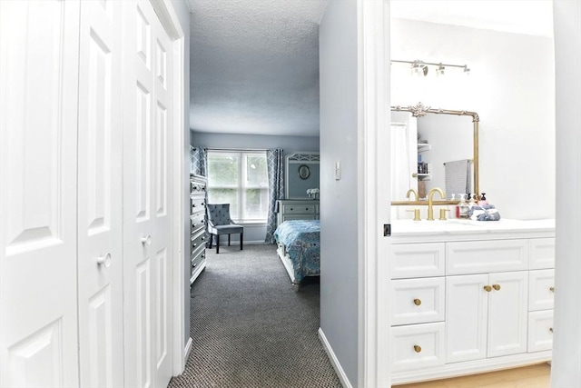 59 Castlegate Dr Unit B, Springfield, MA 01129 - hall featuring a sink and light carpet