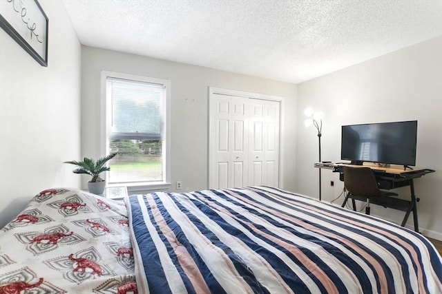 59 Castlegate Dr Unit B, Springfield, MA 01129 - bedroom with a textured ceiling and a closet
