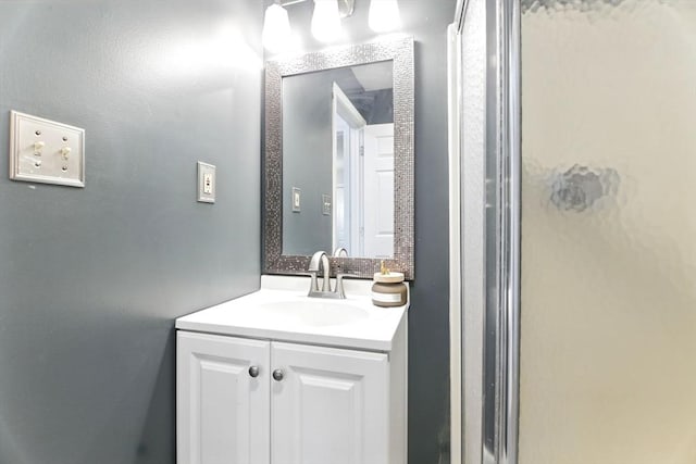59 Castlegate Dr Unit B, Springfield, MA 01129 - bathroom featuring vanity and a shower with shower door