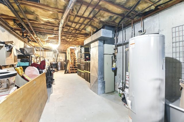 59 Castlegate Dr Unit B, Springfield, MA 01129 - unfinished basement with water heater and heating unit