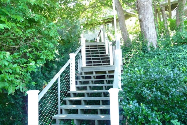 view of staircase