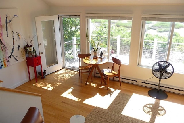 view of sunroom / solarium