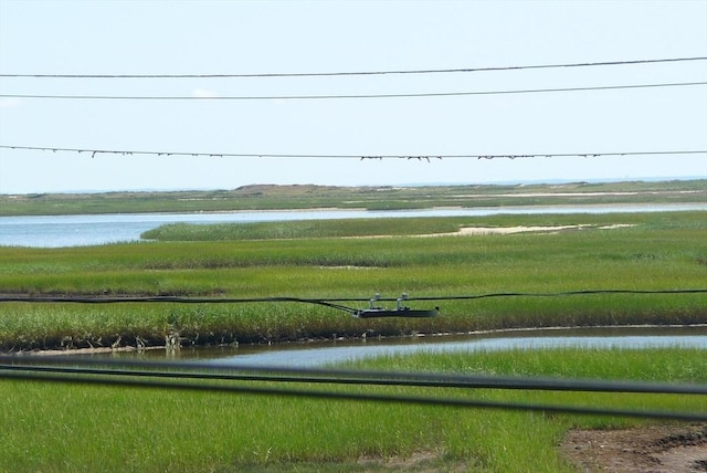 view of community featuring a water view