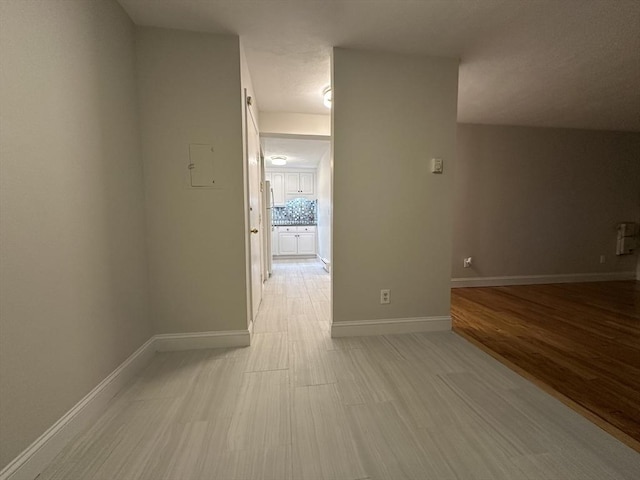 interior space with baseboards