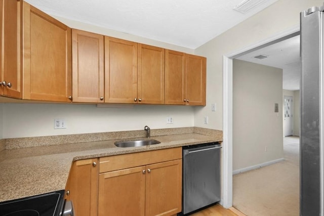 360 Neponset St Unit 503, Canton, MA 02021 - kitchen featuring dishwasher, range with electric cooktop, and a sink