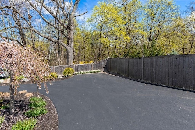 view of patio with fence