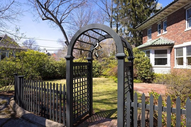 87 Crowninshield Rd, Brookline, MA 02446 - view of gate featuring fence