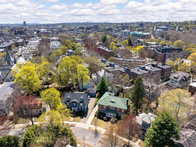 87 Crowninshield Rd, Brookline, MA 02446 - drone / aerial view