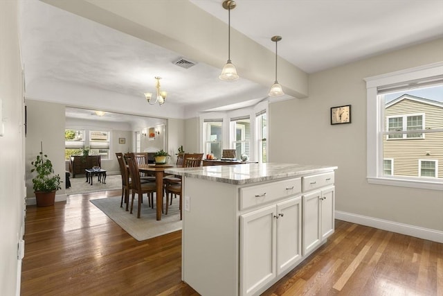 16 Field Rd Unit 16, Arlington, MA 02476 - kitchen with wood finished floors, plenty of natural light, and pendant lighting