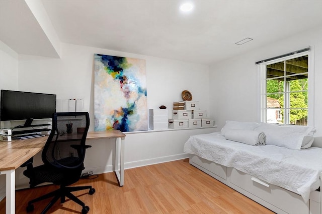 4 Blacksmith Way, Saugus, MA 01906 - bedroom featuring wood finished floors, an office area, and baseboards