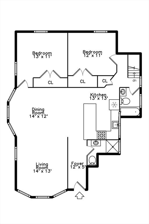 200 Elliot St Unit 1, Newton, MA 02464 - floor plan / room layout