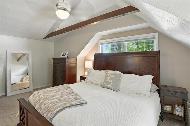 22 Dean St, Hudson, MA 01749 - bedroom with vaulted ceiling, carpet flooring, and a ceiling fan