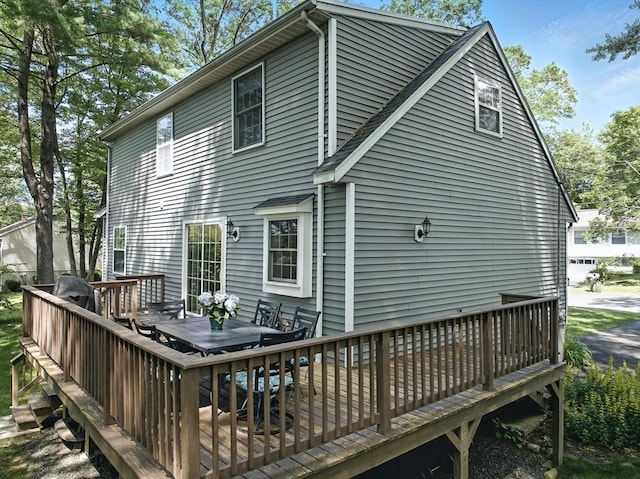 22 Dean St, Hudson, MA 01749 - back of property featuring a deck
