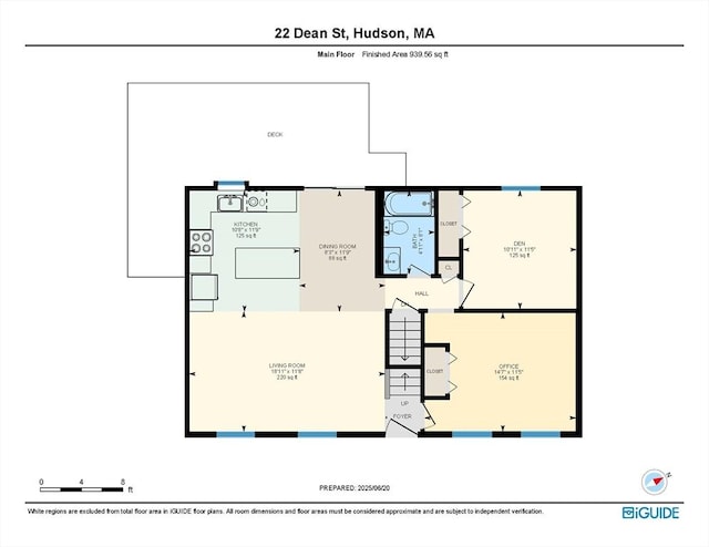 22 Dean St, Hudson, MA 01749 - view of floor plan / room layout