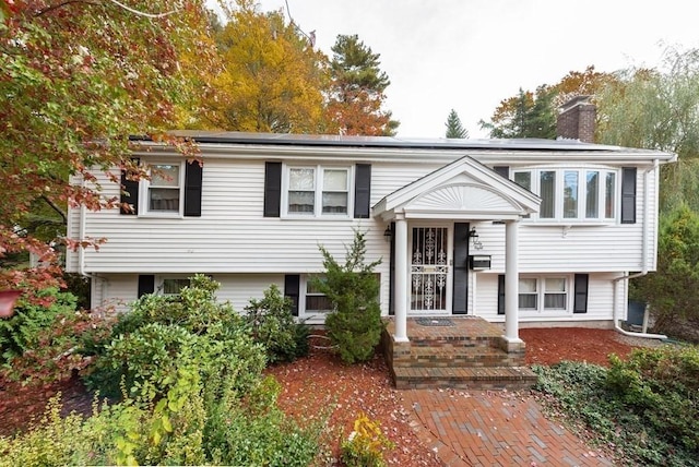 view of split foyer home