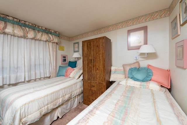 bedroom with carpet floors