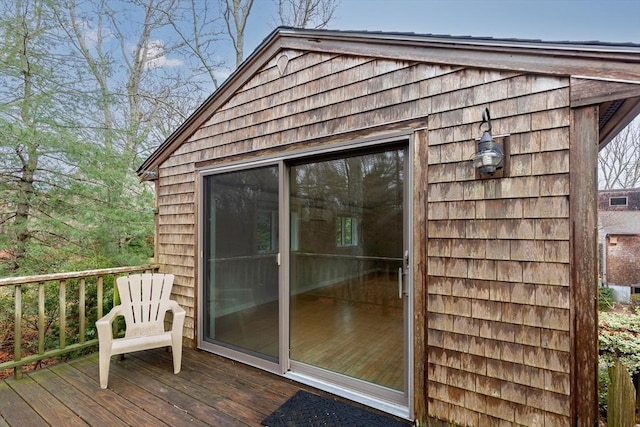 view of outbuilding