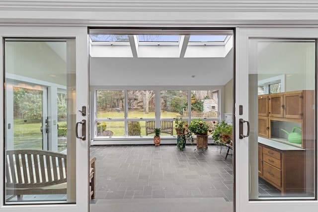 view of doorway to outside