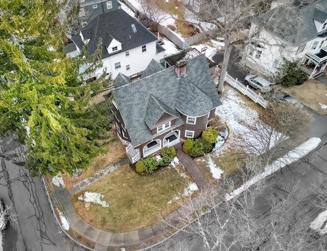 birds eye view of property