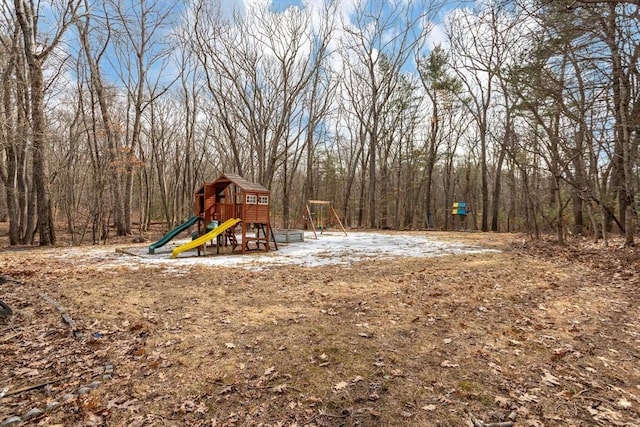 view of jungle gym