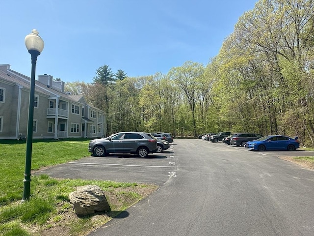 view of uncovered parking lot
