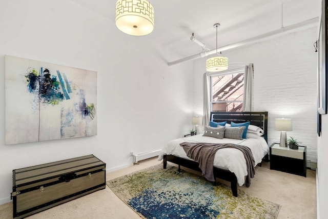 bedroom featuring carpet floors