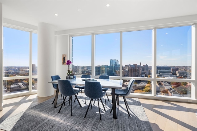 view of sunroom