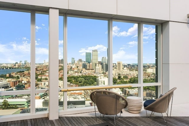 view of sunroom